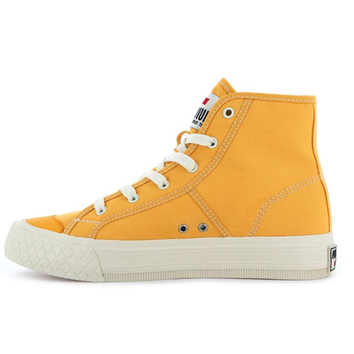 Baskets Palladium Palla Louvel High Tops Homme Moutarde | FR KCI098L